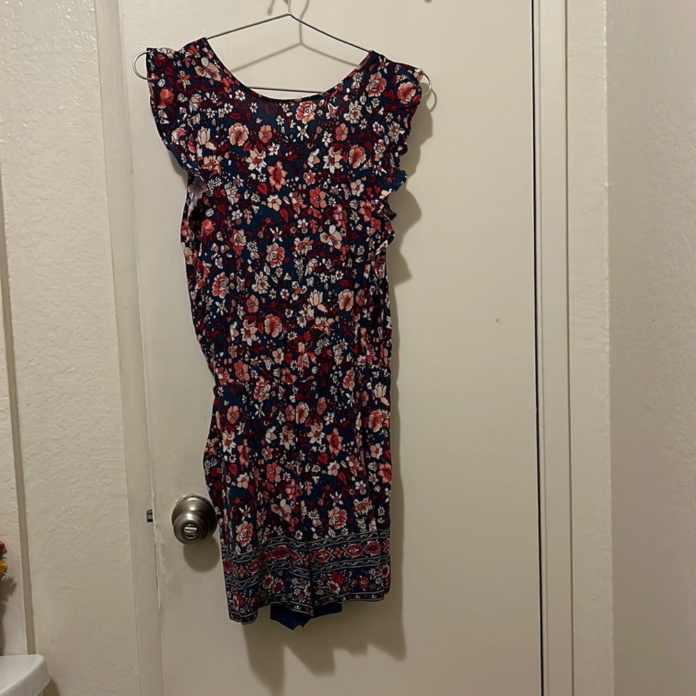 Loft Colorful Romper Size Small Petite